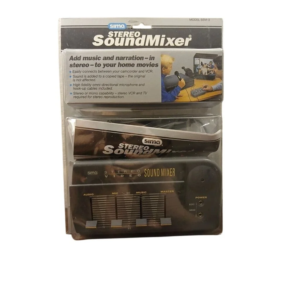 New Factory Sealed SIMA Video Sound Mixer Video‎ Tape Audio Mixer Model SSM #621